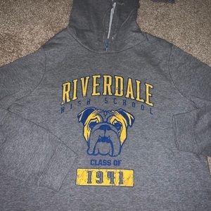 Archie comics riverdale crop top hoodie size L
